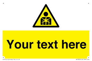 Custom Warning substance or mixture presenting a health hazard